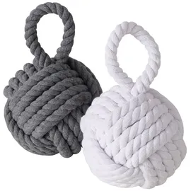 Boltze Türstopper Zuber Grau/Weiß 15 x 23 cm