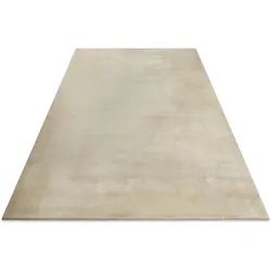 Hochflor-Teppich WECON HOME "Eriksson", beige, B:200cm H:25mm L:290cm, Polyester, Teppiche, Hochflor, besonders weich, robust, Wohn- & Schlafzimmer, Uni-Farben