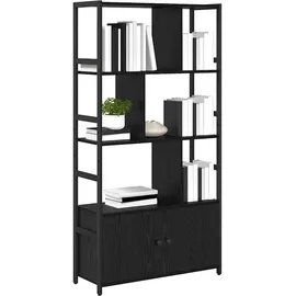 vidaXL Bücherregal 80 x 30 x 155,5 cm Schwarz