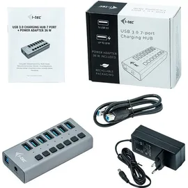 iTEC i-tec USB 3.0 Charging HUB 7 port + Power Adapter 36 W