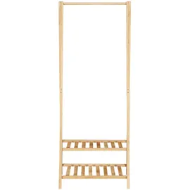 [en.casa] Garderobenständer Öckerö 150 x 60 x 40 cm Beige