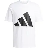 adidas Essentials Big Logo Kurzarm-T-Shirt White / Black XL