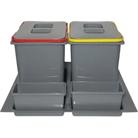 prima-online Mülltrennsystem 30 l Silber