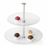 LEONARDO 2-stöckige Etagere Pralina 20 cm Glas Transparent Klar