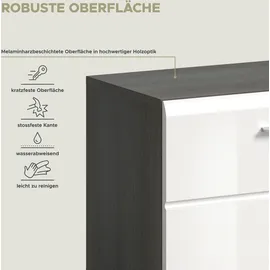 INOSIGN Rumba 80 x 44 x 37 cm hochglänzend / weiß