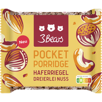 3Bears Pocket Porridge Dreierlei Nuss - 55.0 g