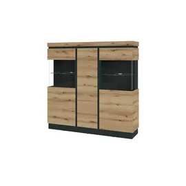 Sconto Highboard 167 x 164 x 40 cm Braun