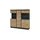 Sconto Highboard 167 x 164 x 40 cm Braun