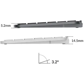 Keychron B1 Pro Funktastatur Englisch - White