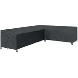 vidaXL Möbelbezug Schwarz 355 x 275 x 80 cm 600D Oxford Stoff