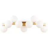 Maytoni Wandleuchte Modern, Weiß, Gold, Metall, Glas, rechteckig,rechteckig, 66x24 cm, CE, gleichmäßige Lichtverteilung, Lampen & Leuchten, Innenbeleuchtung, Spots - Strahler, Wandstrahler