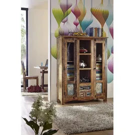 Massivmoebel24 Highboard 115 x 150 x 40 cm Mehrfarbig