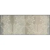 Wash+Dry Fußmatte, Floral Lace 75x190cm, innen, waschbar, grau