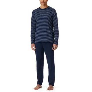SCHIESSER Herren Schlafanzug Lang - Nightwear Pyjamaset, Admiral_182197, 102