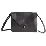Harold's Fold Umhängetasche Leder Schwarz
