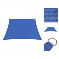 VidaXL Sonnensegel 160 g/m2 Blau 3/4x2 m HDPE