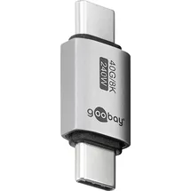 goobay USB-C-Adapter 40 Gb/s Silber