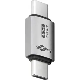 goobay USB-C-Adapter 40 Gb/s Silber