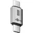 goobay USB-C-Adapter 40 Gb/s Silber