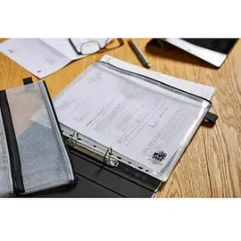 Veloflex Reißverschlussbeutel transparent/schwarz 0,26 mm, 1 St.