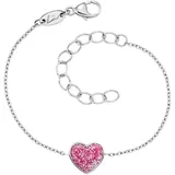 Engelsrufer Herzengel Armband Glitzerherz Silber 925 rosa 16 cm