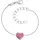 Engelsrufer Herzengel Armband Glitzerherz Silber 925 rosa 16 cm