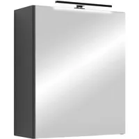 ByLIVING Spiegelschrank SPREE, Breite 50 cm, anthrazit, LED Beleuchtung