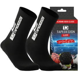 TapeDesign Allround Classic Socken Schwarz 37-48