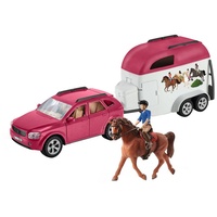Schleich Horse Club SUV mit Anhänger, Spielfahrzeug
