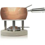 Boska Fondueset Kupfer - Käsefondue - Fondue mit 1,7 L inhalt - Geeignet für Käsefondue - Brennpaste Fondue - Fonduetopf aus Kupfer