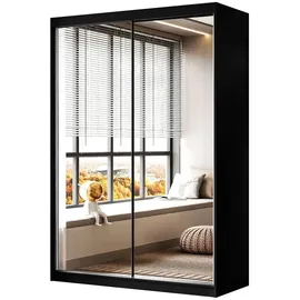 lookway Schwebetürenschrank Camaro III 150 x 215 x 59 cm Schwarz