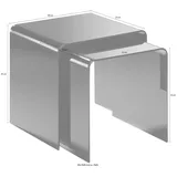 PLACES OF STYLE Beistelltisch PLACES OF STYLE "Remus", schwarz, Tische, Beistelltisch, aus Acrylglas