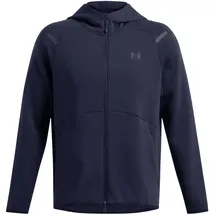 Under Armour Unstoppable Flc Kapuzenjacke Herren Midnight Navy/Schwarz L