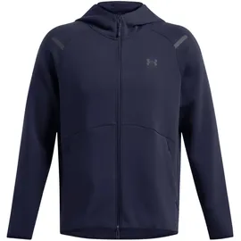 Under Armour Unstoppable Flc Kapuzenjacke Herren Midnight Navy/Schwarz L