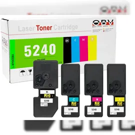 OBV Kompatibel zu Kyocera TK-5240 Schwarz/Cyan/Magenta/Gelb