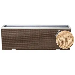 Polyrattan Pflanzgefäß mit Aluminiumrahmen