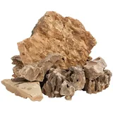 vidaXL Drachensteine 10 kg Braun 5-30 cm