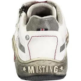 Mustang Damen Schnürschuh Halbschuh Reißverschluss Schnürung 1290-302, Größe:39 EU, Farbe:Weiß - Weiß - 39