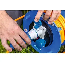 as - Schwabe as Schwabe Kabelrolle, CEE-Camping-Kabeltrommel 25 m