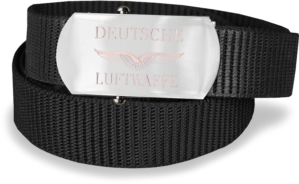 Hosengürtel mit Gravur schwarz Deutsche Luftwaffe