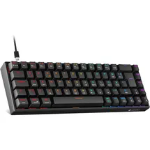 KOORUI 60% Gaming Tastatur Rotem Schalter DE