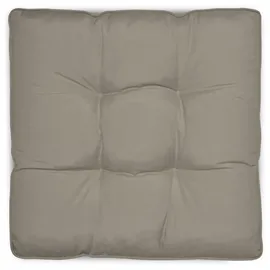 Beautissu Sitzkissen 50 x 50 x 10 cm hellgrau 1 St.