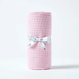 Homescapes Babydecke Waffelpiqué 125/150 cm,