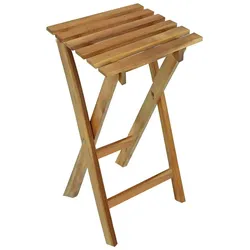 2er Set Hocker Klapphocker Holzhocker Thekenhocker Barhocker klappbar Eukalyptus