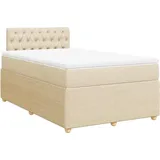 vidaXL Boxspringbett 120 x 200 cm Creme