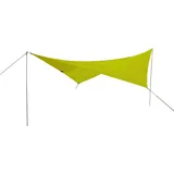 Explorer Sonnensegel 3x4m rechteckig wasserabweisend mit Stangen, Leinen und Heringen Sonnenschutz UPF80+ UV Schutz nach Standard 801 in grün für Balkon Garten Terrasse