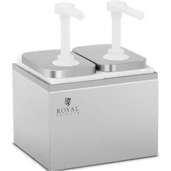 Royal Catering Saucenspender - 2 Pumpen - 2 x 2 L