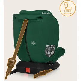 lionelo Bastiaan i-Size Kindersitz ab Geburt 0-36 kg Isofix Top Tether 360 Grad drehbar Rückwärts Vorwärts Seitenschutz 5-Punkt-Sicherheitsgurte Dri-Seat (Grünwald)