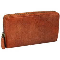 Manza Geldbörse Geldbörse Portemonnaie Damen Geldbörse Portmonee Echt Leder Geldbeute, Groß, Hochwertig, Vintage, Viel Platz, Einzigartig braun