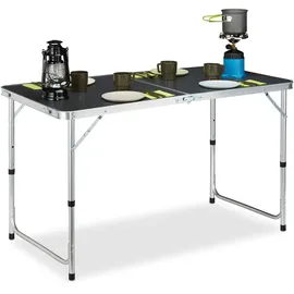 Relaxdays Campingtisch klappbar Silber/Grau